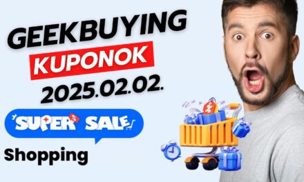 Geekbuying kuponos akciók 2025.02.02.